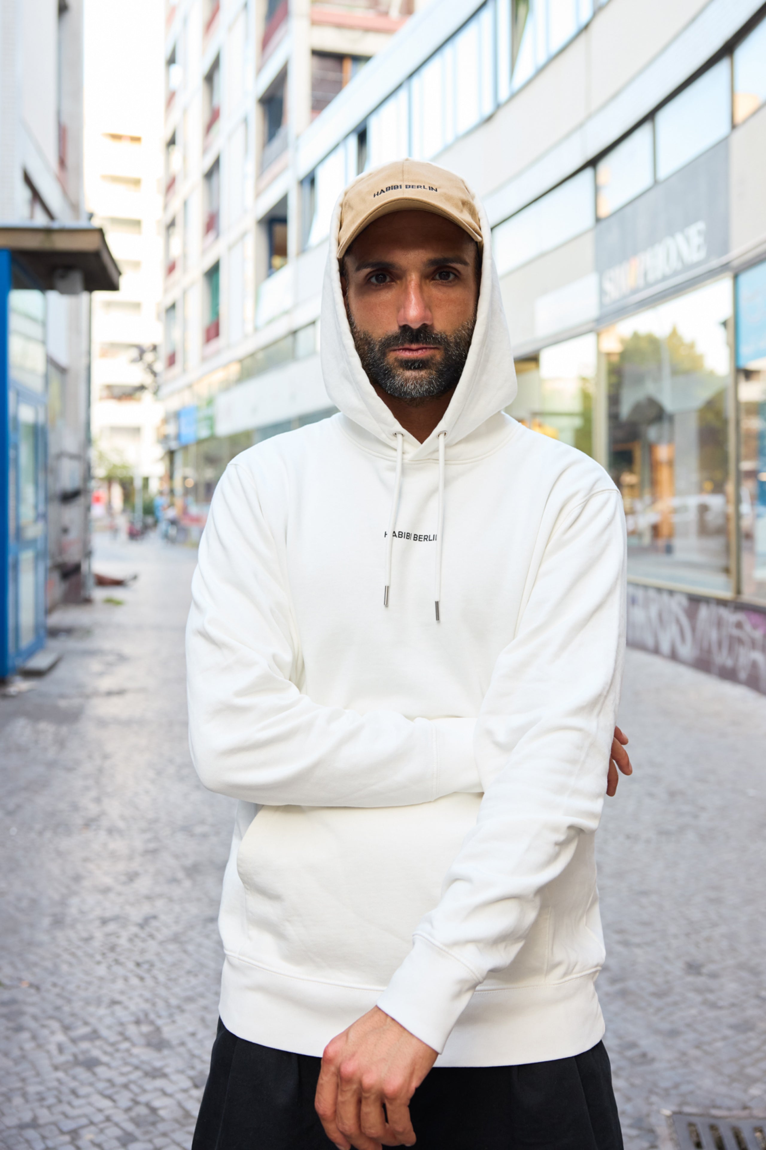 Habibi Berlin Organic Hoodie - Off White